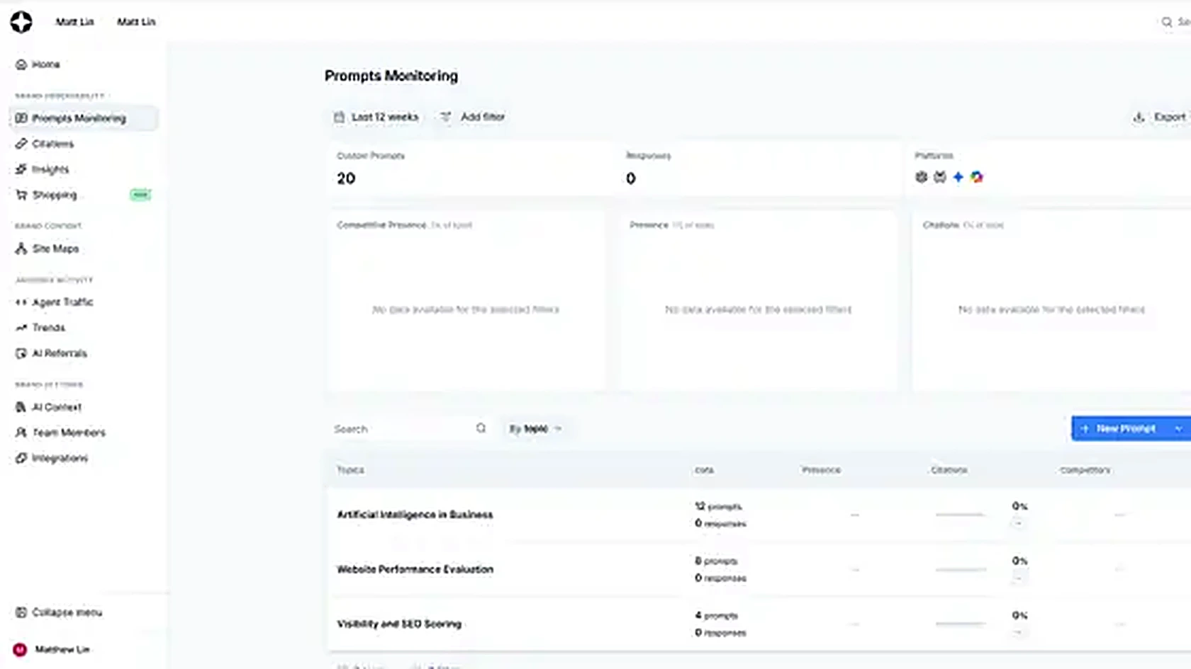 Scrunch AI enterprise analytics screenshot placeholder.